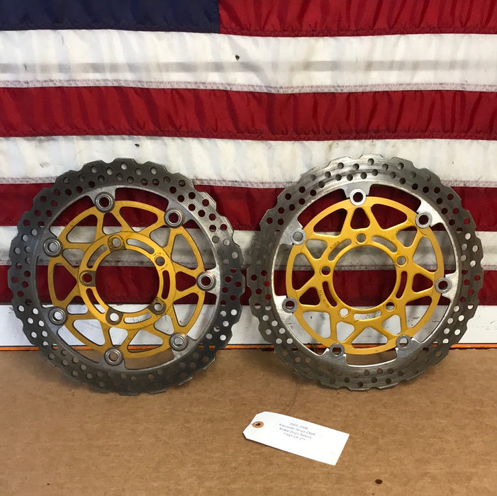 2005-2006 Kawasaki Ninja ZX6R Brake Discs Rotors **SET OF 2**