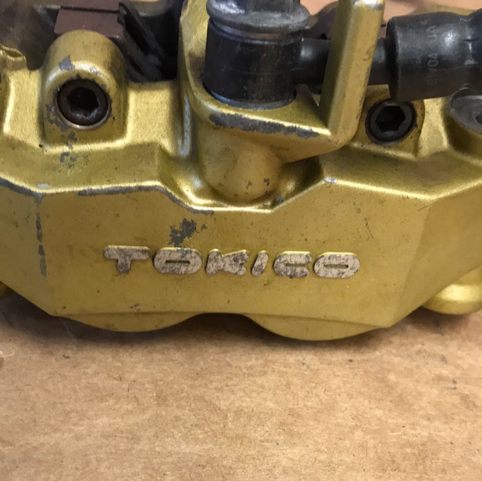 2008-2020 Suzuki Hayabusa Gen 2 Front Brake Caliper OEM Gold Tokico