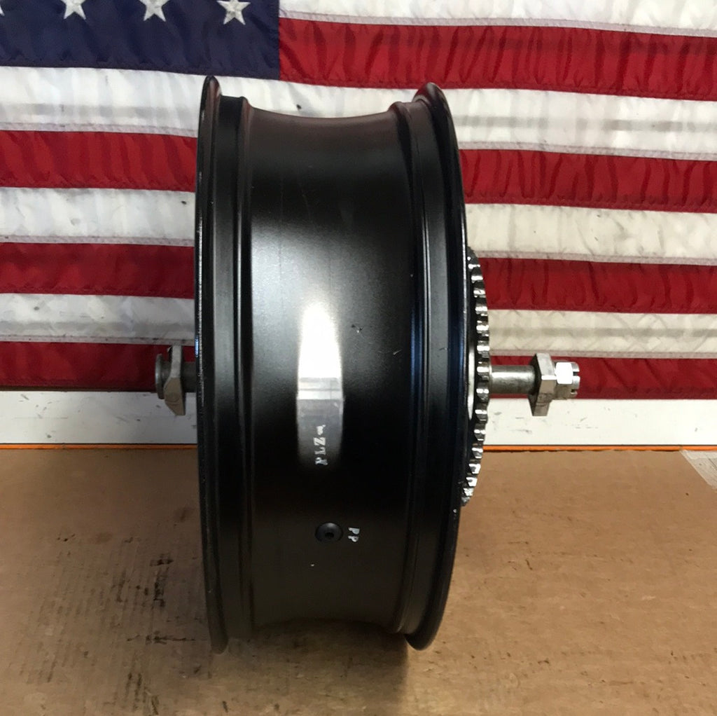 2006-2011 Kawasaki Ninja ZX14 Black Rear Wheel Straight OEM