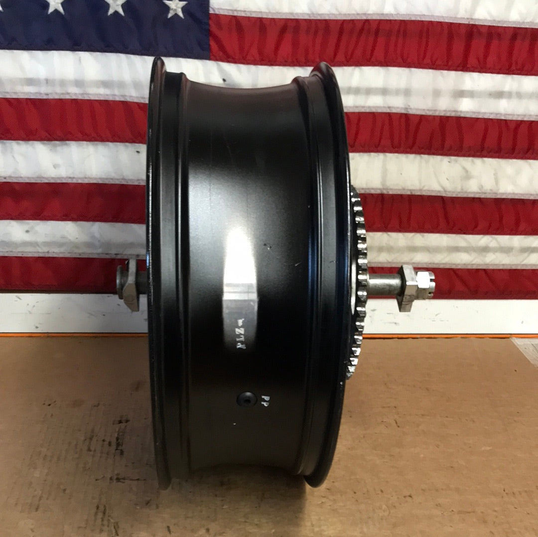 2006-2011 Kawasaki Ninja ZX14 Black Rear Wheel Straight OEM