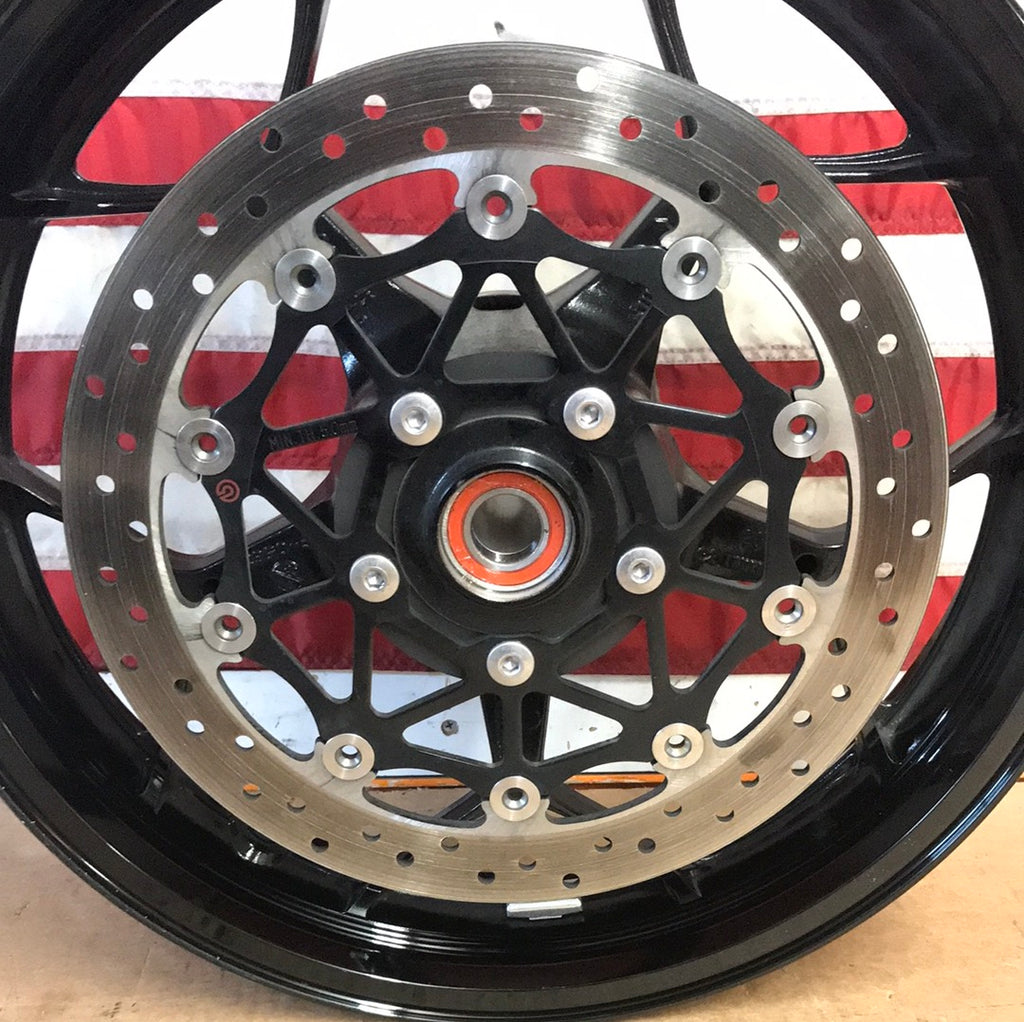 2006-2011 Kawasaki Ninja ZX14 Black Front Wheel Straight OEM