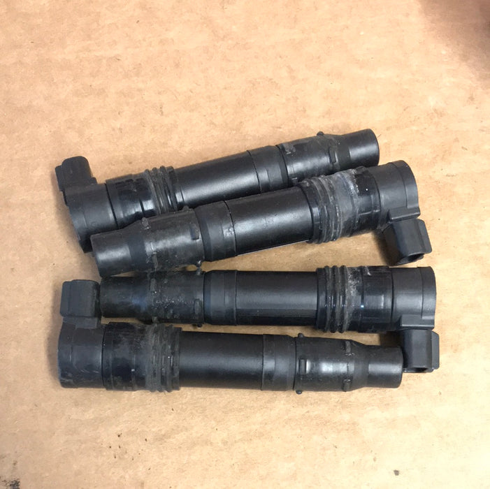 2006-2011 Kawasaki Ninja ZX14 Ignition Coils Spark Plug Caps OEM Stock