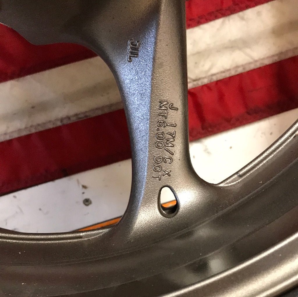 2009-2016 Suzuki GSXR 1000 Rear Wheel OEM Gray