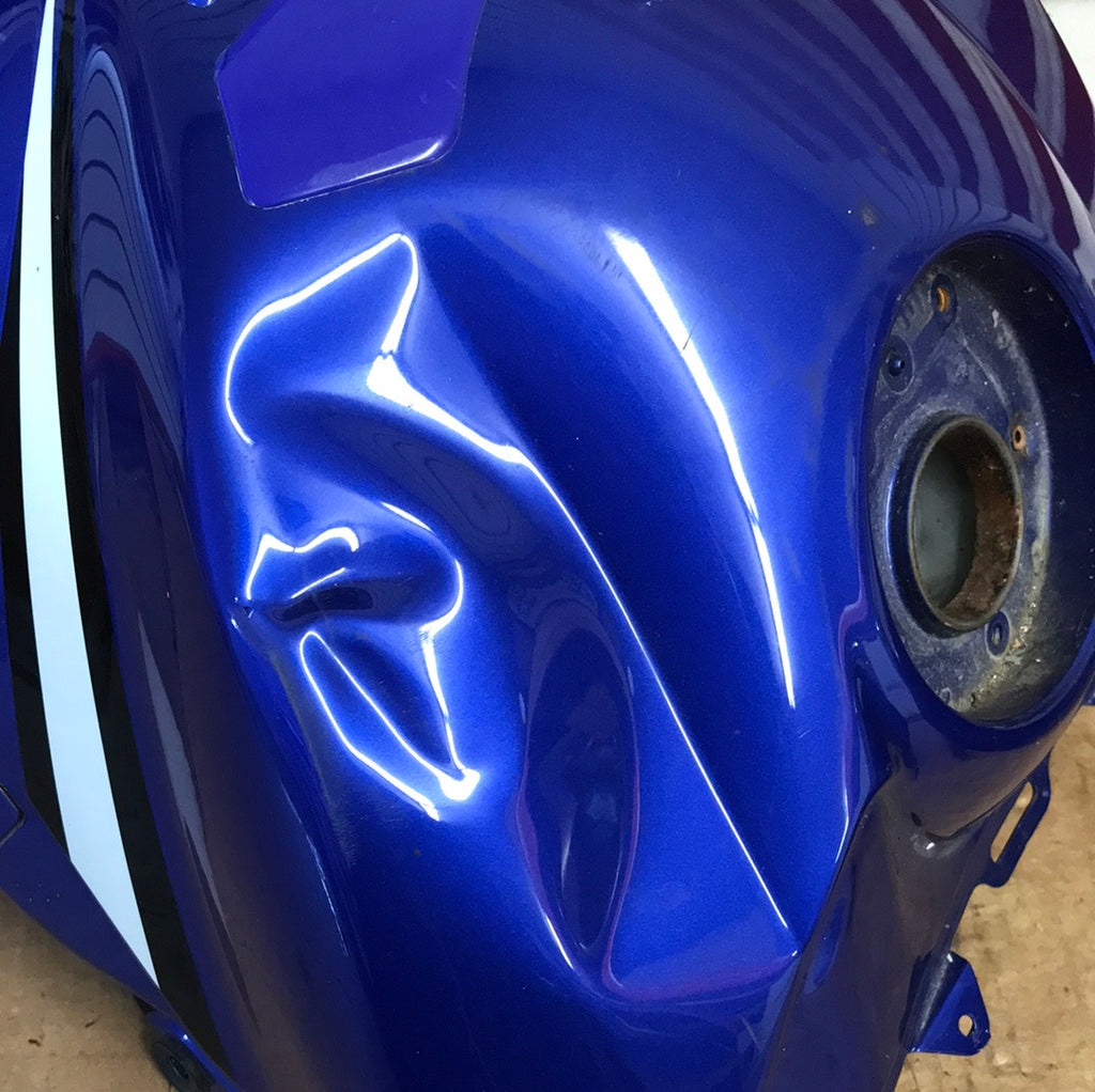2004-2006 Yamaha R1 Blue Gas Tank *DENT* and Tank Cover Fairing OEM