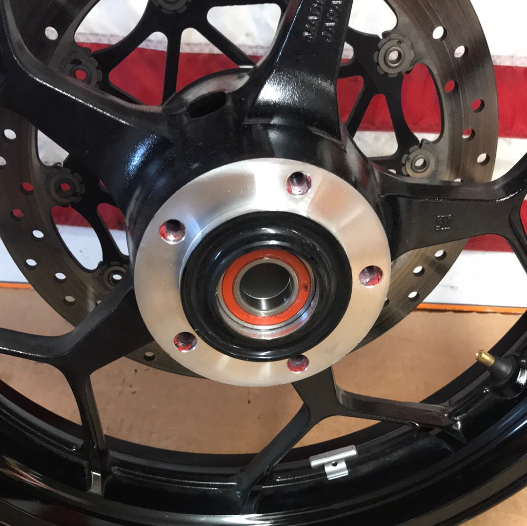 2006-2011 Kawasaki Ninja ZX14 Black Front Wheel Straight OEM