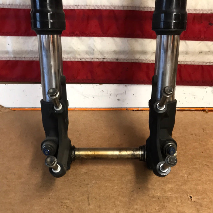 2008-2009 Suzuki GSXR 750 Front Fork Assembly Triple Trees Shocks OEM