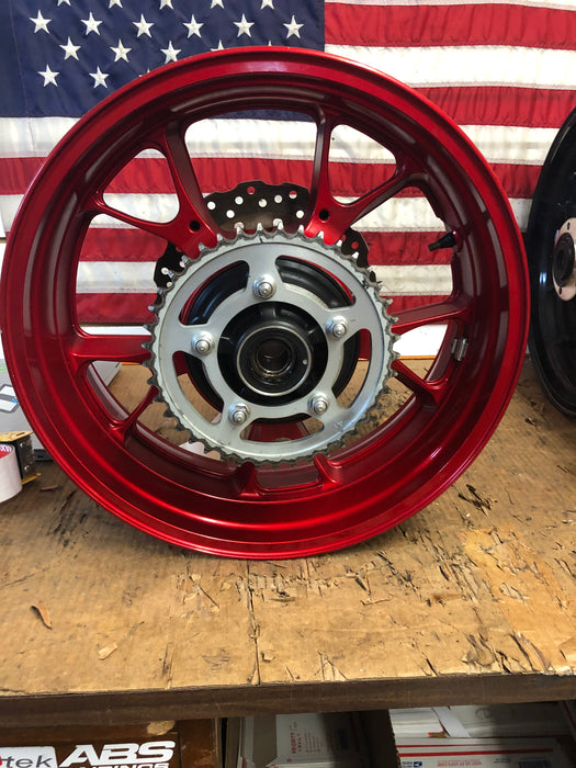 06-11 ZX14 Rear Wheel STR8 Red