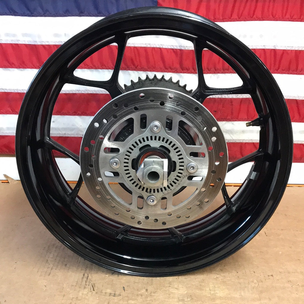 2006-2011 Kawasaki Ninja ZX14 Black Rear Wheel Straight OEM