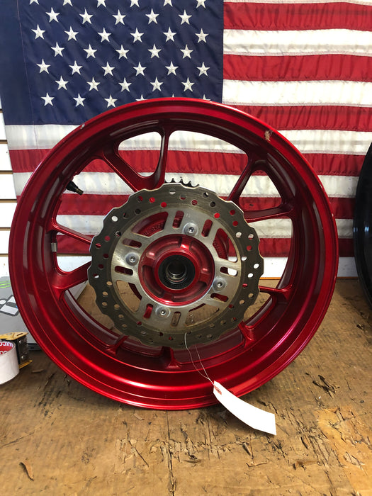 06-11 ZX14 Rear Wheel STR8 Red