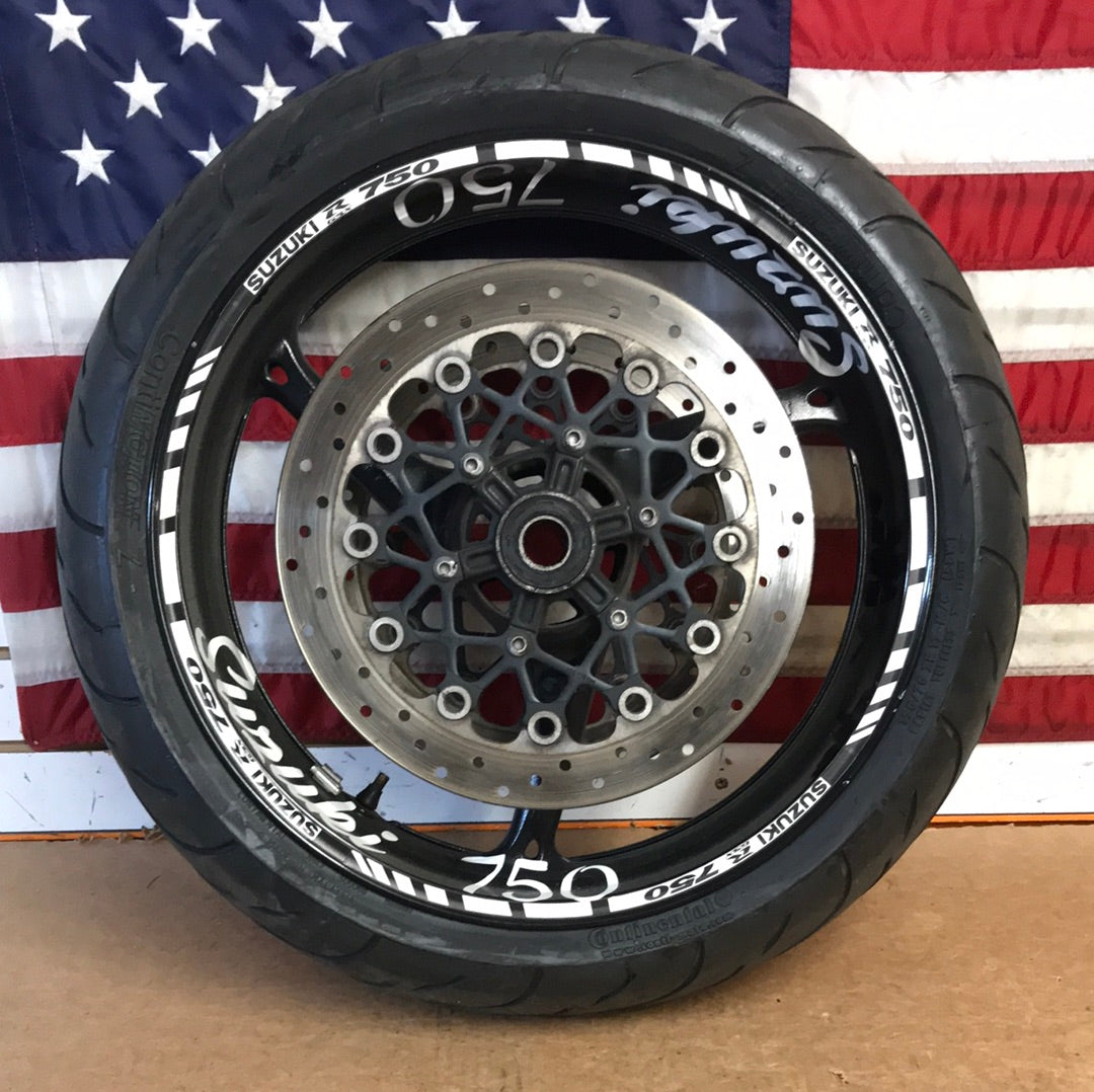 2008-2009 Suzuki GSXR 750 Front Wheel and Rotors OEM