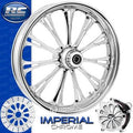 RC IMPERIAL 240D Black Powdercoat Front and Rear Wheels - BMW S-1000RR 
