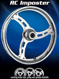 RC IMPOSTER 330D Chrome Front and Rear Wheels - Kawasaki ZX6 