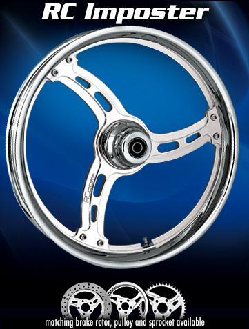 RC IMPOSTER 300D Black Powdercoat Front and Rear Wheels - Kawasaki ZX9 