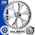 RC MAJESTIC 330S Chrome Front and Rear Wheels - Suzuki GSX-R750 