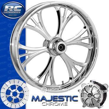 RC MAJESTIC 330S Chrome Front and Rear Wheels - Suzuki GSX-R750 