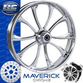 RC MAVERICK 240D Black Powdercoat Front and Rear Wheels - Suzuki TL1000 