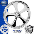RC NITRO 330D Black Powdercoat Front and Rear Wheels - Honda RVT1000-R