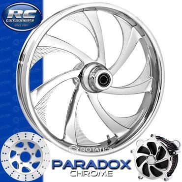 RC PARADOX 360D Black Powdercoat Front and Rear Wheels - Honda RVT1000-R
