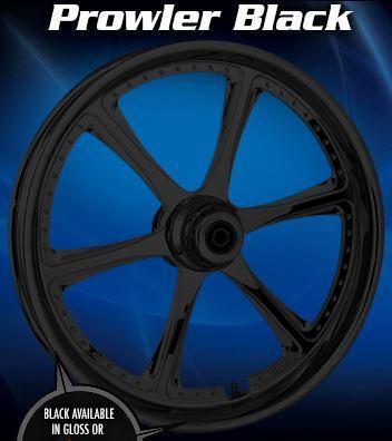 RC PROWLER 360D Black Powdercoat Front and Rear Wheels - Suzuki GSX-R1000 