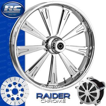 RC RAIDER 330D Chrome Front and Rear Wheels - Suzuki GSXR1300D Gen1