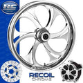 RC RECOIL 300D Chrome Front and Rear Wheels - Honda CBR929 