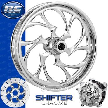 RC SHIFTER 240D Black Powdercoat Front and Rear Wheels - BMW S-1000RR 