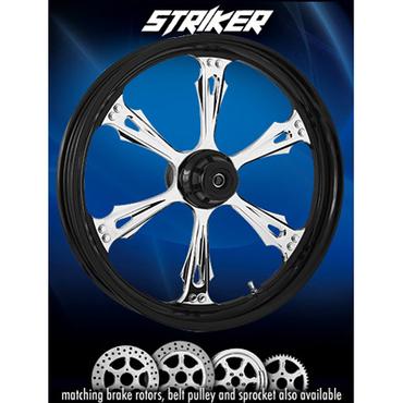 RC STRIKER 240S Black Rim Chrome Spokes Chrome Hub Twilight Front And Rear Wheels - Suzuki GSXR1300S Gen2
