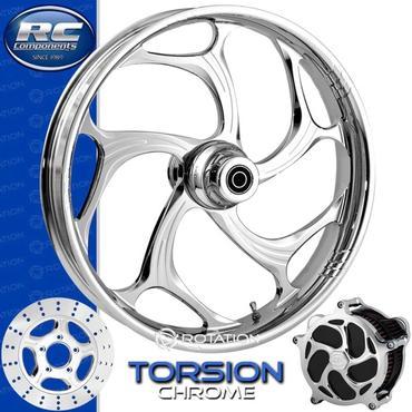 RC TORSION 240S Chrome Front and Rear Wheels - Kawasaki ZX10 
