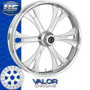 RC VALOR 330S Chrome Front and Rear Wheels - Suzuki GSX-R750 